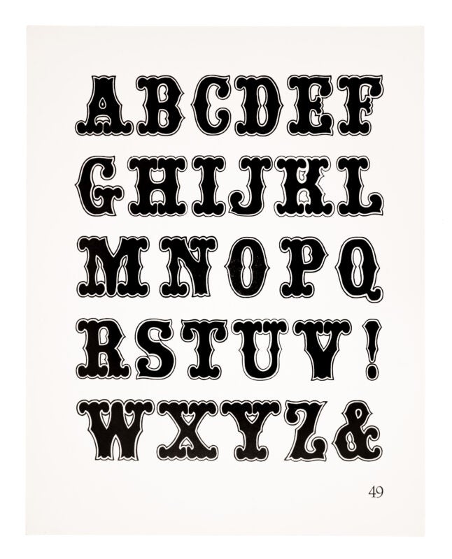 An antique typeface printed black on white paper.