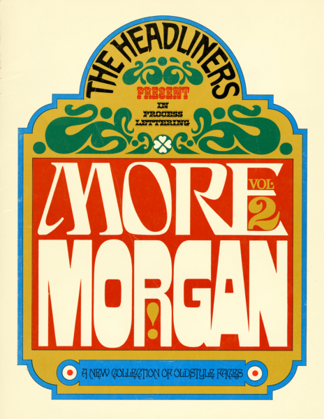 colorful vintage Morgan Press type specimen catalog cover