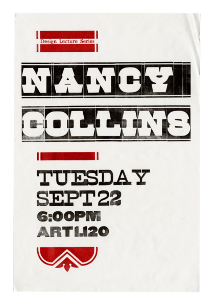 letterpress printed poster featuring RRK wood type